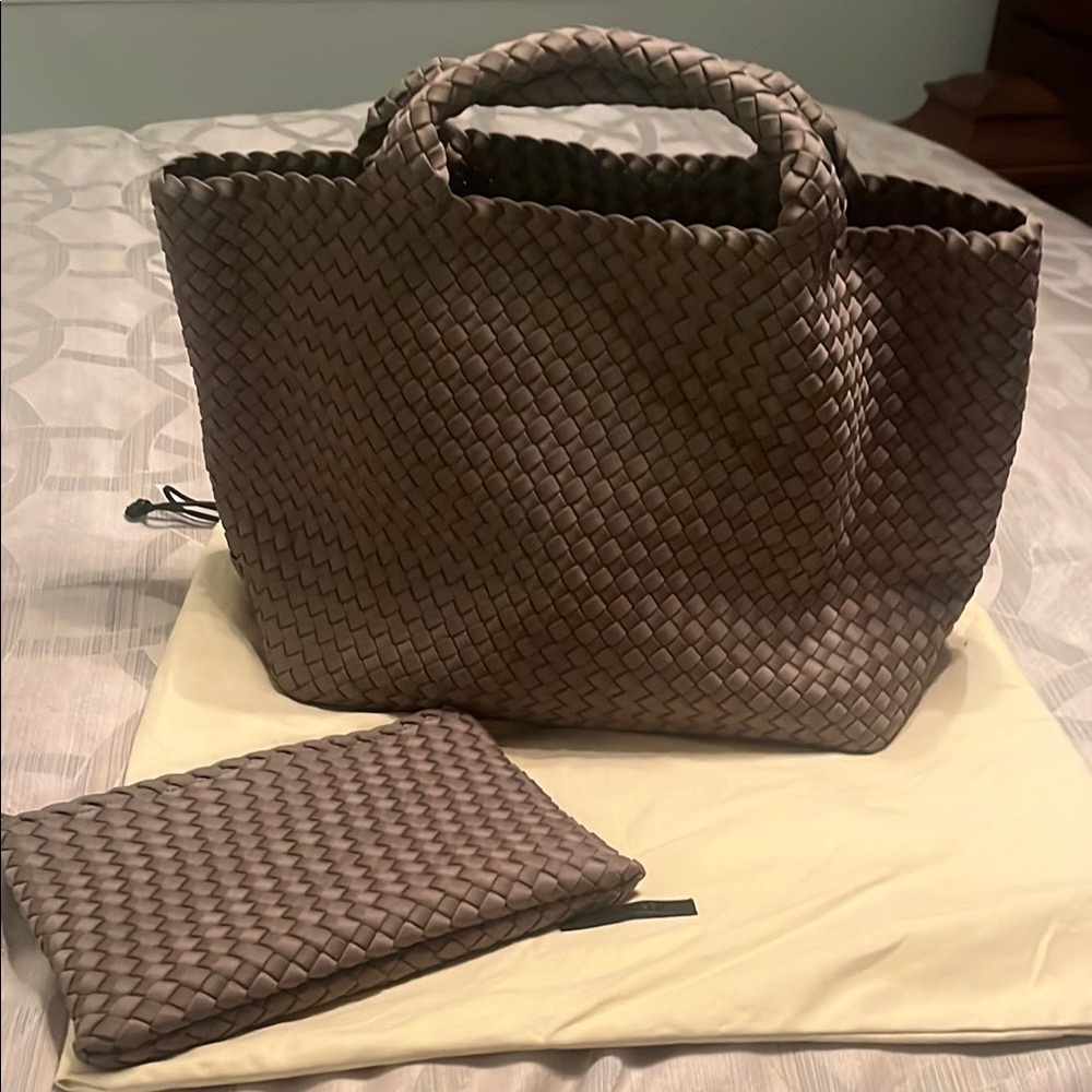 EUC Naghedi Medium St. Barthes Tote Bag with Pouch